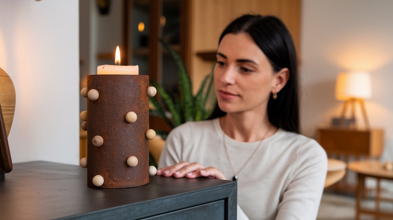 Kaarsenstander Totem – Vuur, Symboliek en Design in Harmonie
